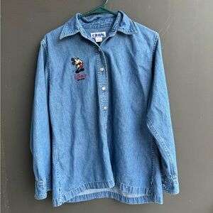 vintage Cintas brand denim shirt made for Disney Store employees 100% Cotton